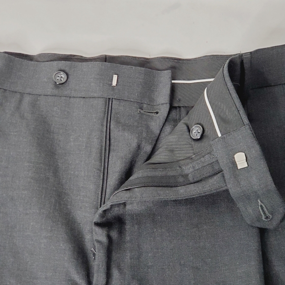 Stafford Classic Fit Pleated Travel Trousers (Dark Grey) - Picture 9 of 10